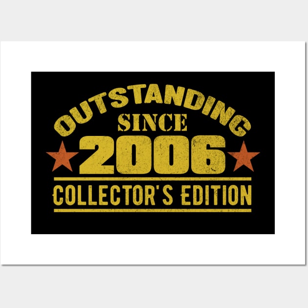 Outstanding Since 2006 Wall Art by HB Shirts